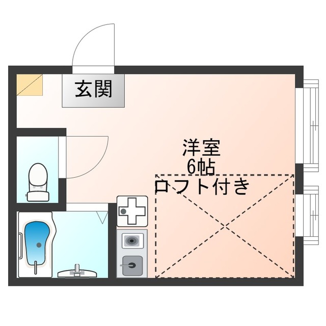 大阪市西淀川区佃のマンションの間取り