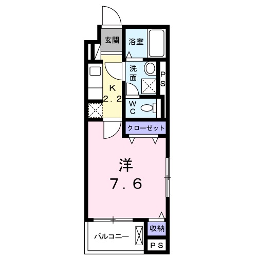 北九州市八幡西区三ケ森のマンションの間取り