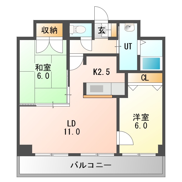 ロイトン山鼻の間取り