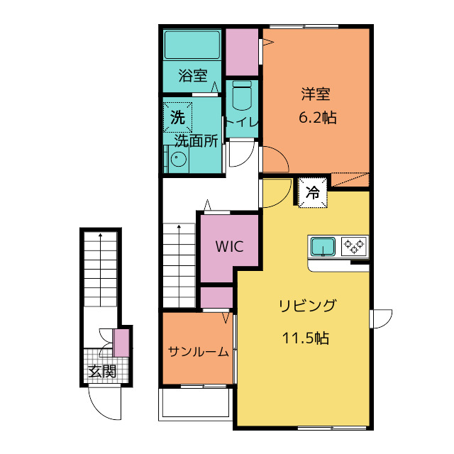 ローレル　Iの間取り