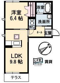 シャーメゾン東本町の間取り