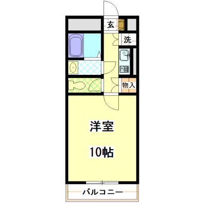 シティガーデンオオヤマの間取り