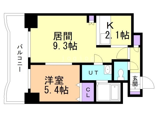 札幌市中央区南一条東のマンションの間取り