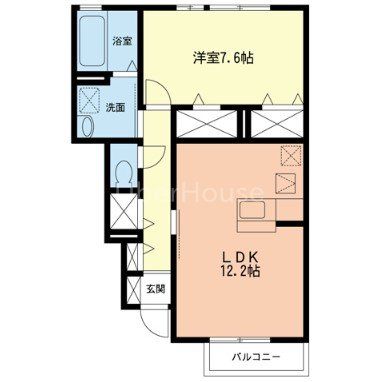 相模原市中央区上溝のアパートの間取り