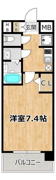 大阪ＷＥＳＴレジデンスIIの間取り