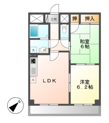 ヒルズ覚王山の間取り