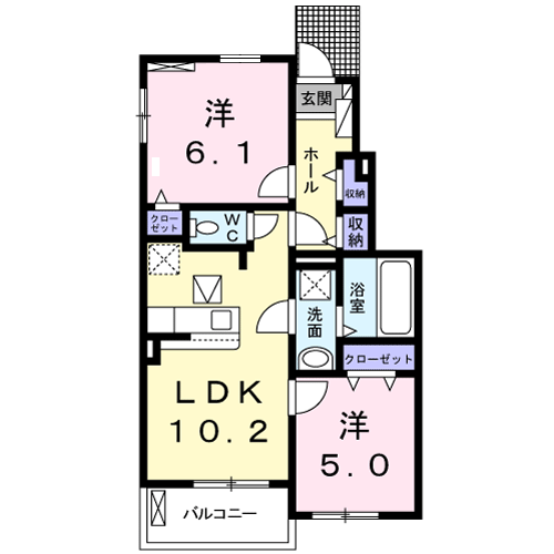 エスポワールAの間取り