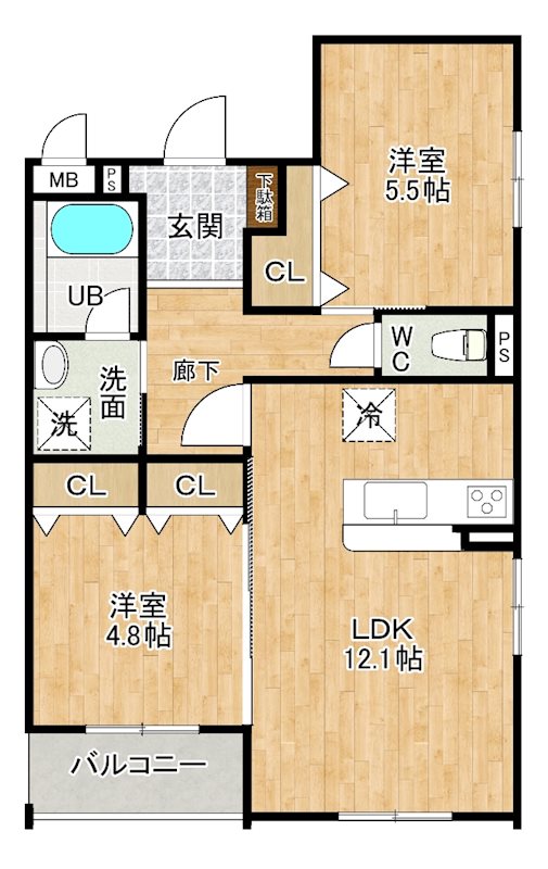 ロワール・イン柳原町の間取り