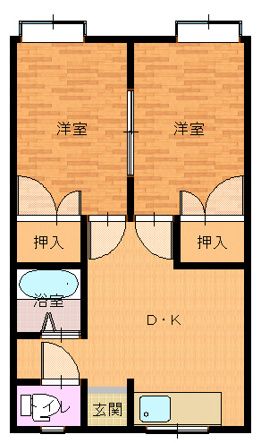 ロイヤルコートB　こあら3丁目の間取り