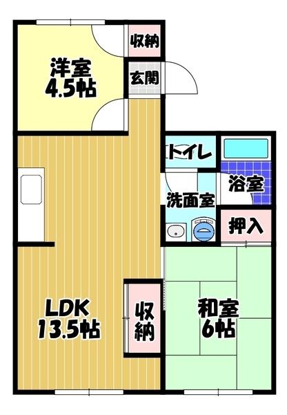 ガーデンハイツ置田の間取り