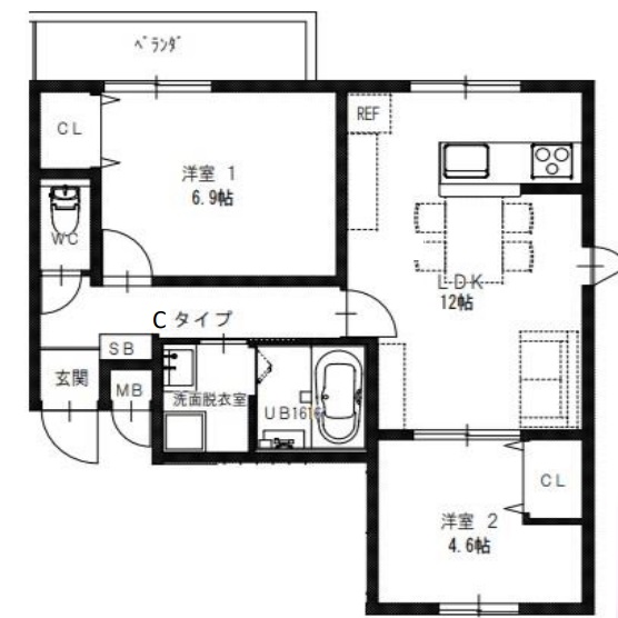 Premier　Marsei 寺内町の間取り