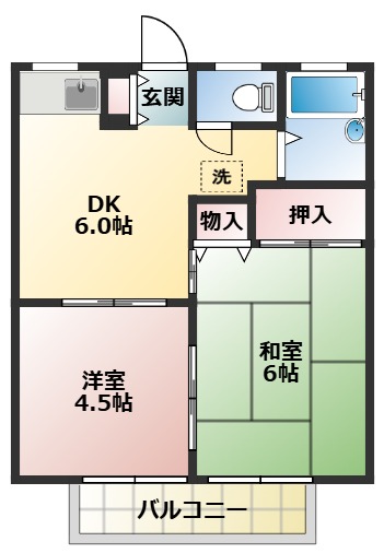 ハイツ花みずきの間取り