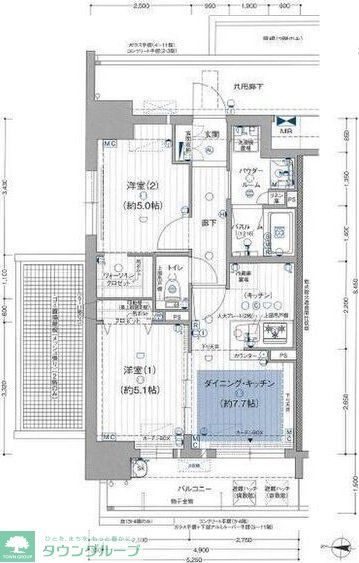 名古屋市中区正木のマンションの間取り