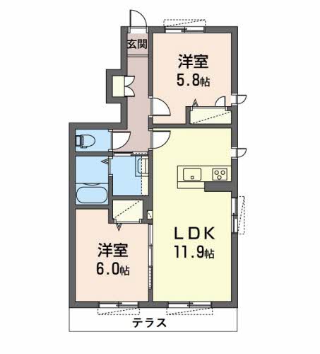 エコールヒルズの間取り