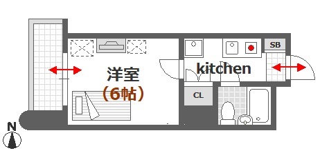 エイトバレー河原町の間取り