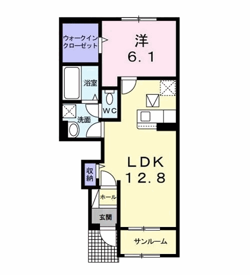 タートルヒルズ４ｔｈの間取り