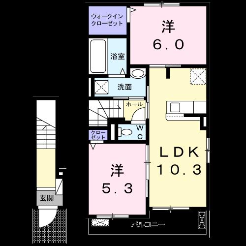 ブロッサムIの間取り