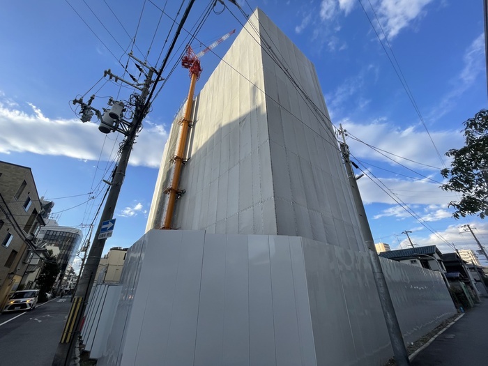 建物外観　建築中