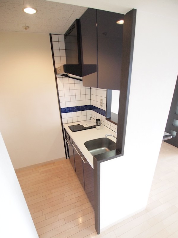 キッチン　カウンタータイプのキッチン。