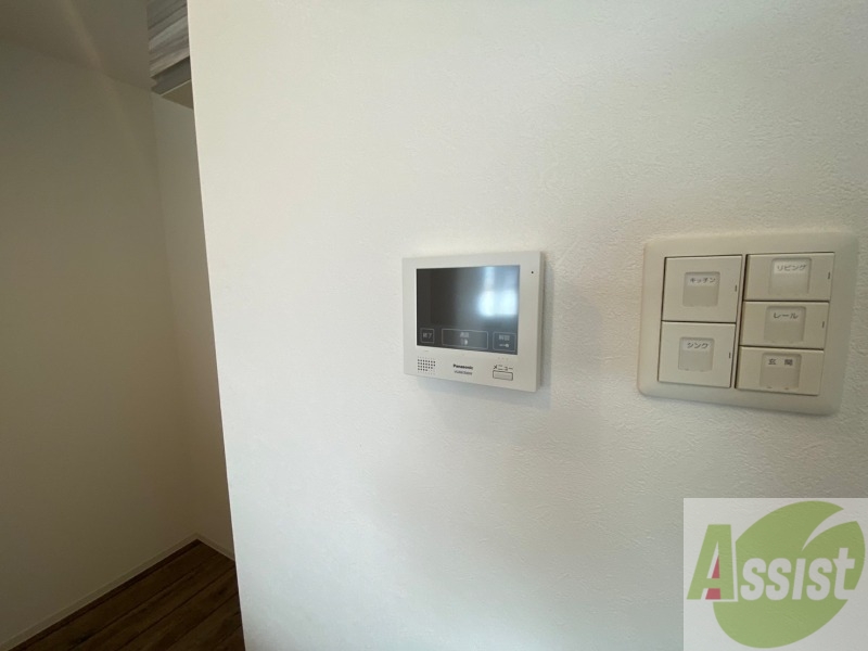 セキュリティ　インターホンです。オートロック付きで安心のマンションです。