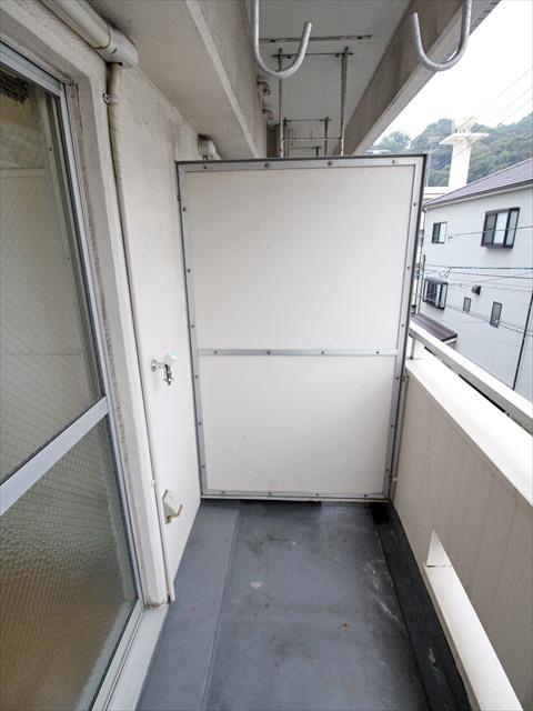 バルコニー　松山市平和通　平和コーポ　ベランダ