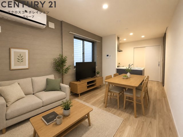 居室・リビング　画像中の家具はAIにより配置加工しているため付属しません