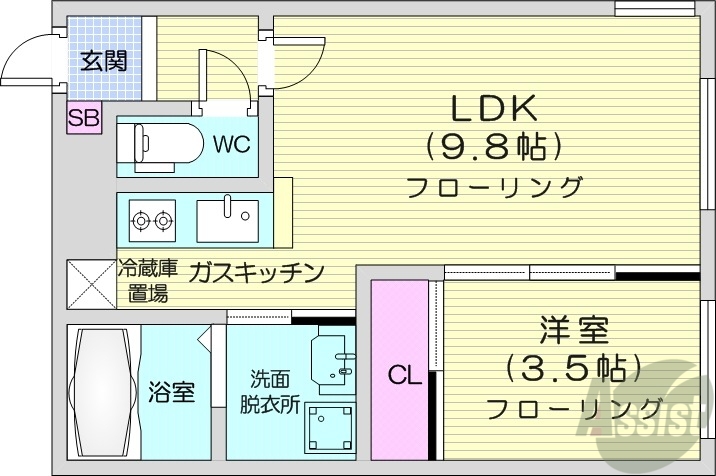 ru-bi-5の間取り写真