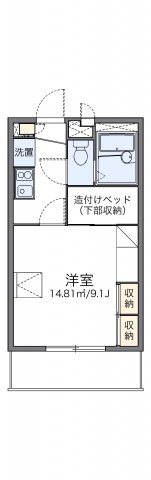レオパレスアルナージの間取り写真