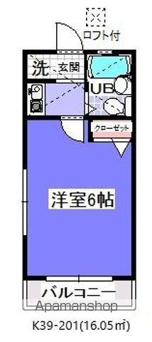 ＪＲ総武線 本八幡駅 徒歩6分 2階建 築33年の間取り写真