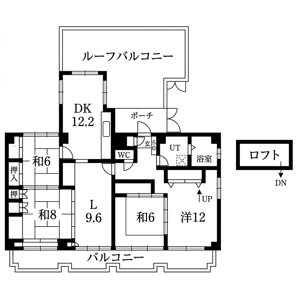 日の出ビルの間取り写真