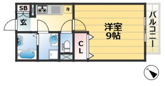 ＪＲ山陽本線 新長田駅 徒歩10分 3階建 築11年の間取り写真