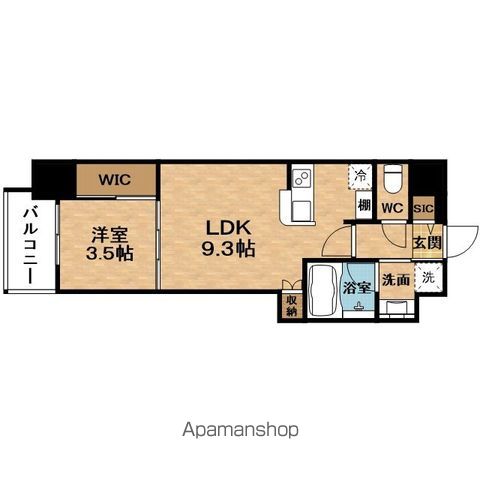 地下鉄谷町線 南森町駅 徒歩1分 14階建 築2年の間取り写真