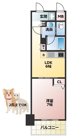 フェニックス日本橋高津の間取り写真