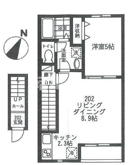 西武池袋線 大泉学園駅 徒歩8分 2階建 築15年の間取り写真