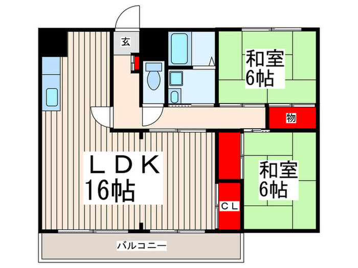 阿部南葛西第1マンションの間取り写真