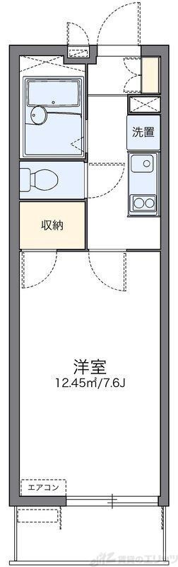 レオパレスドリームハイツ氷室の間取り写真