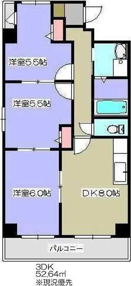 名鉄名古屋本線 栄生駅 徒歩7分 4階建 築20年の間取り写真