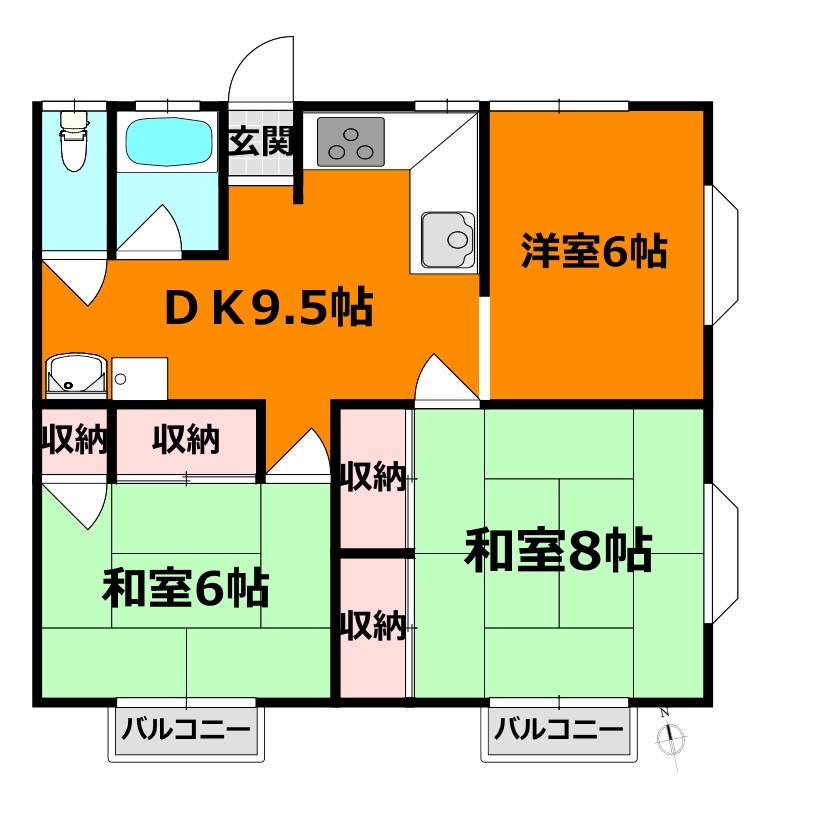 SK・ハイツの間取り