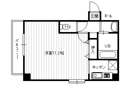 西本丸の内マンションの間取り