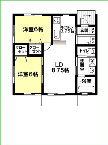 アーバニズム１２Bの間取り