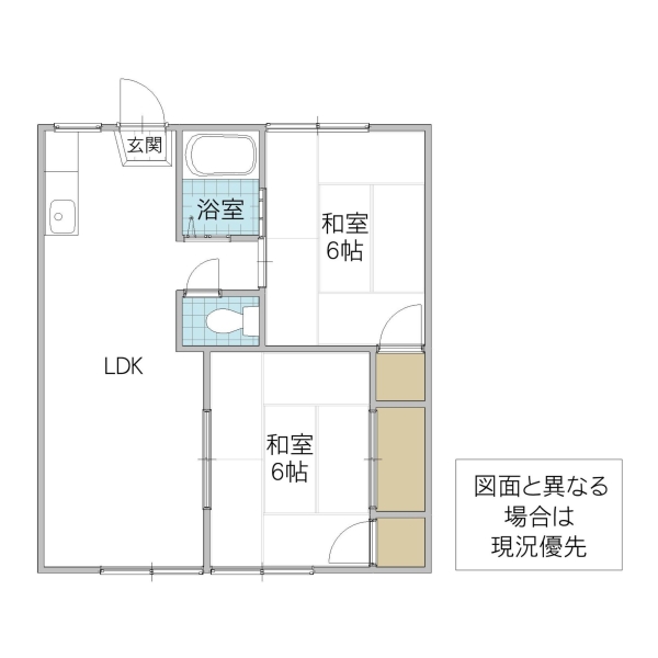 ホワイトビレッジ E棟の間取り