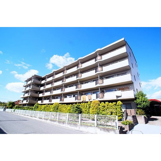 建物外観　都市ガス仕様のファミリー向け賃貸マンションです♪