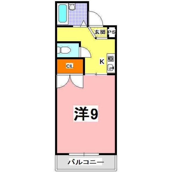 明石市本町のマンションの間取り