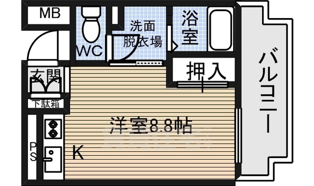 名古屋市中村区則武のマンションの間取り