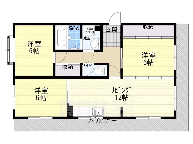 峰塚マンションの間取り