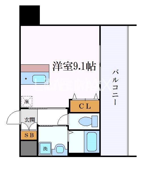 プレサンス鶴舞駅前ブリリアントの間取り