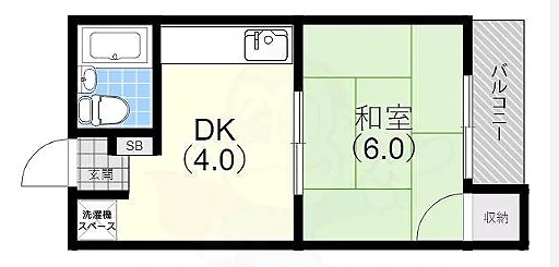 神戸市垂水区城が山のマンションの間取り