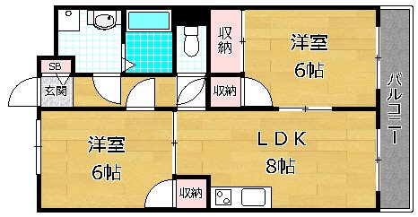 カサベルデ交野の間取り