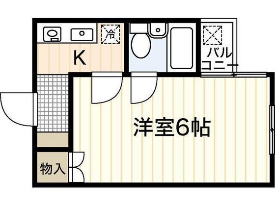 広島市安佐南区上安のアパートの間取り