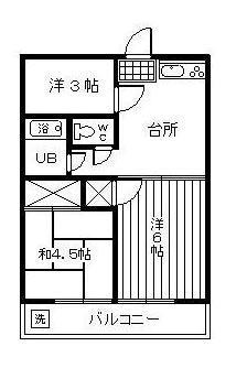 柚の木田ハイツの間取り